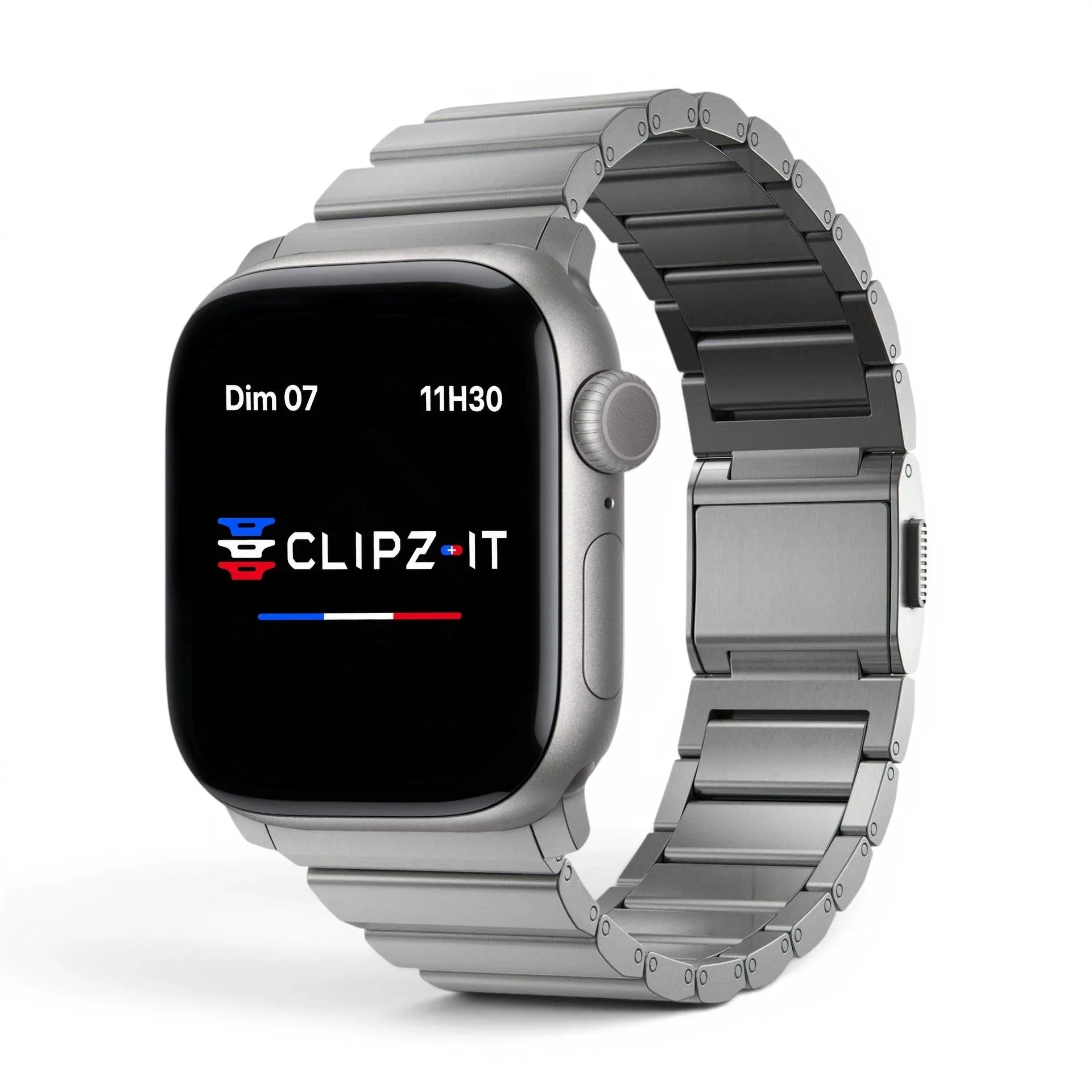 Bracelet titane robuste pour Apple Watch Ultra 3 - Clipz-it Image