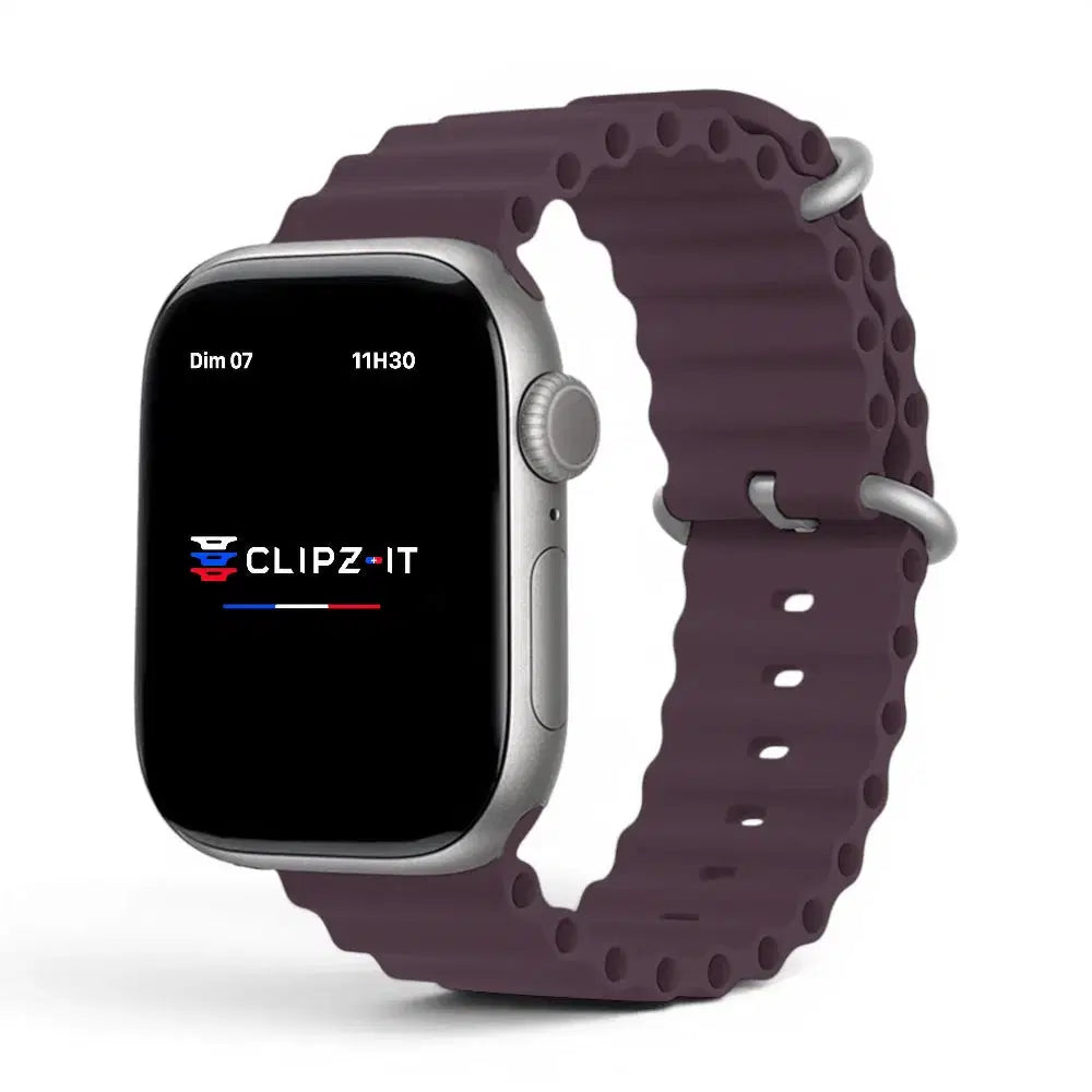 Bracelet silicone pour Apple Watch Series 11 - Clipz-it Image