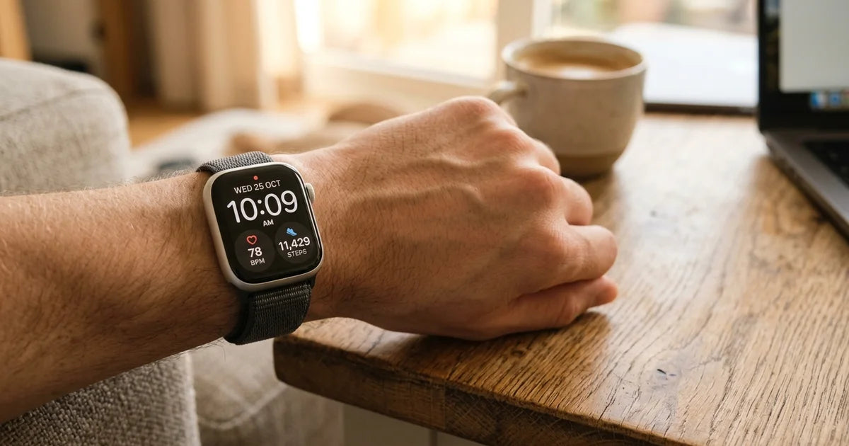 Curea Apple Watch SE în utilizare de zi cu zi