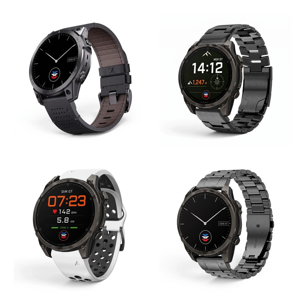 Clipz-it straps for Garmin Approach S70 47mm compatible strap Image
