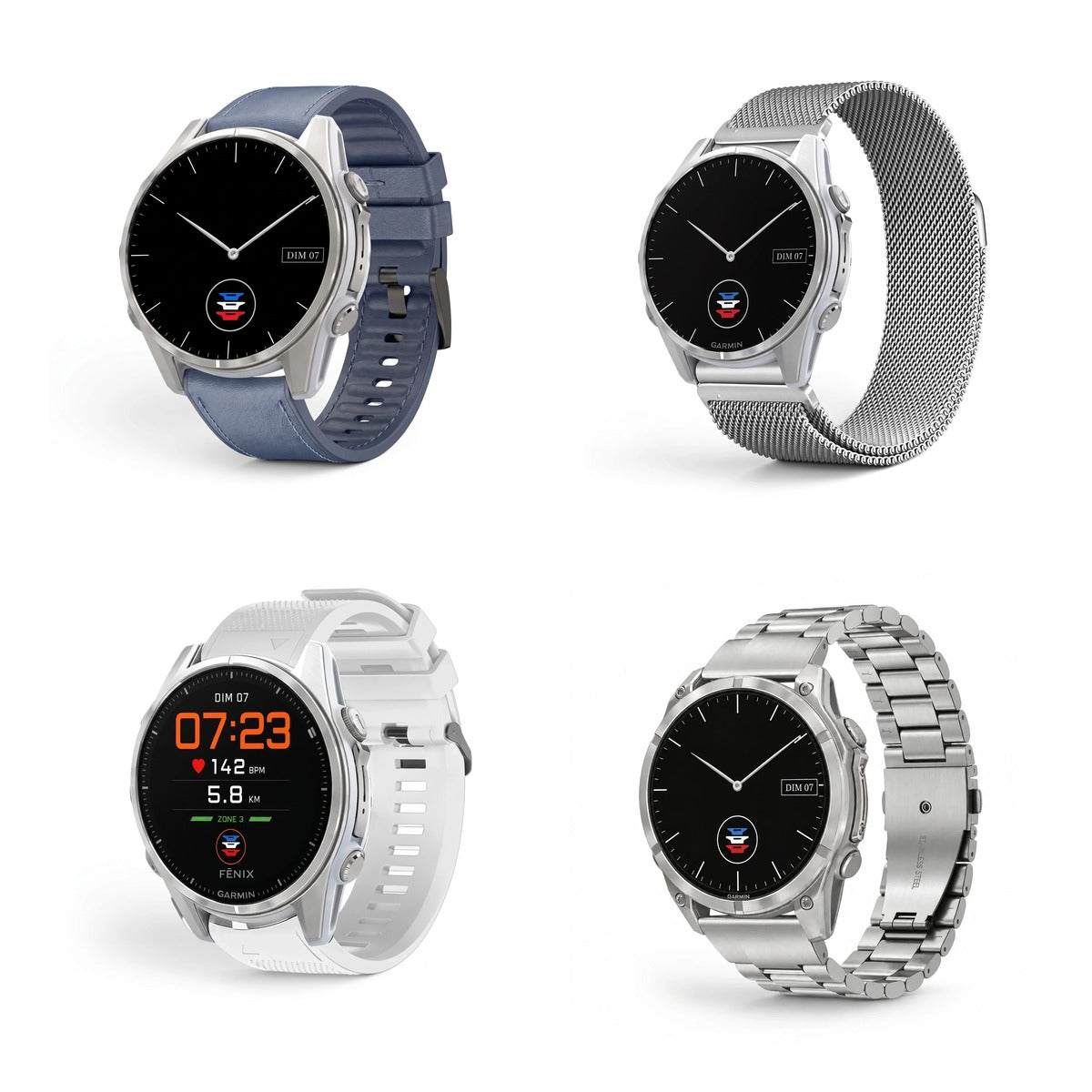 Clipz-it straps for Garmin Fenix 7S Solar compatible strap Image