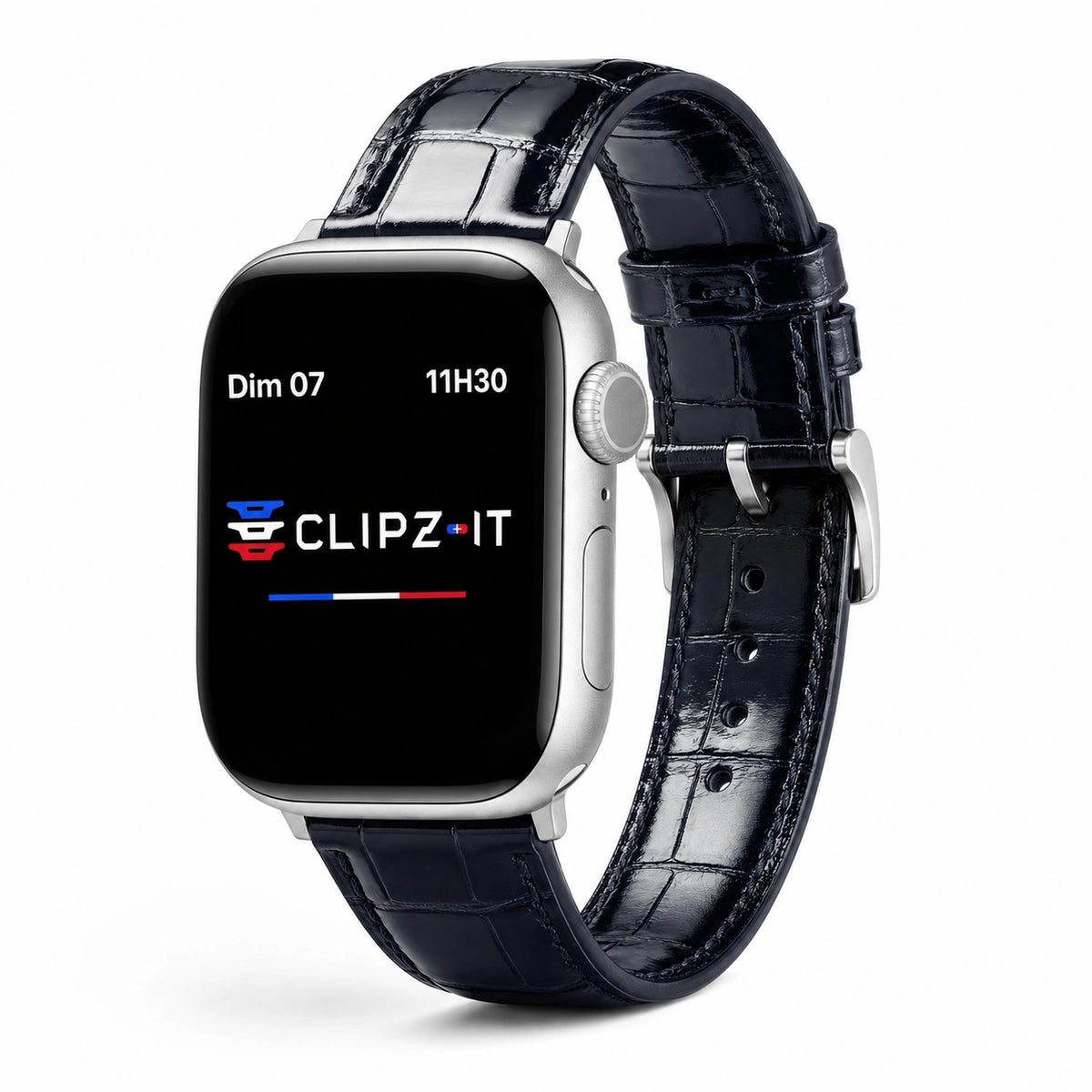 Majesté | Bracelet cuir de crocodile pour Apple Watch