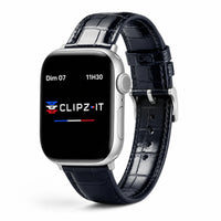 Majesté | Bracelet cuir de crocodile pour Apple Watch