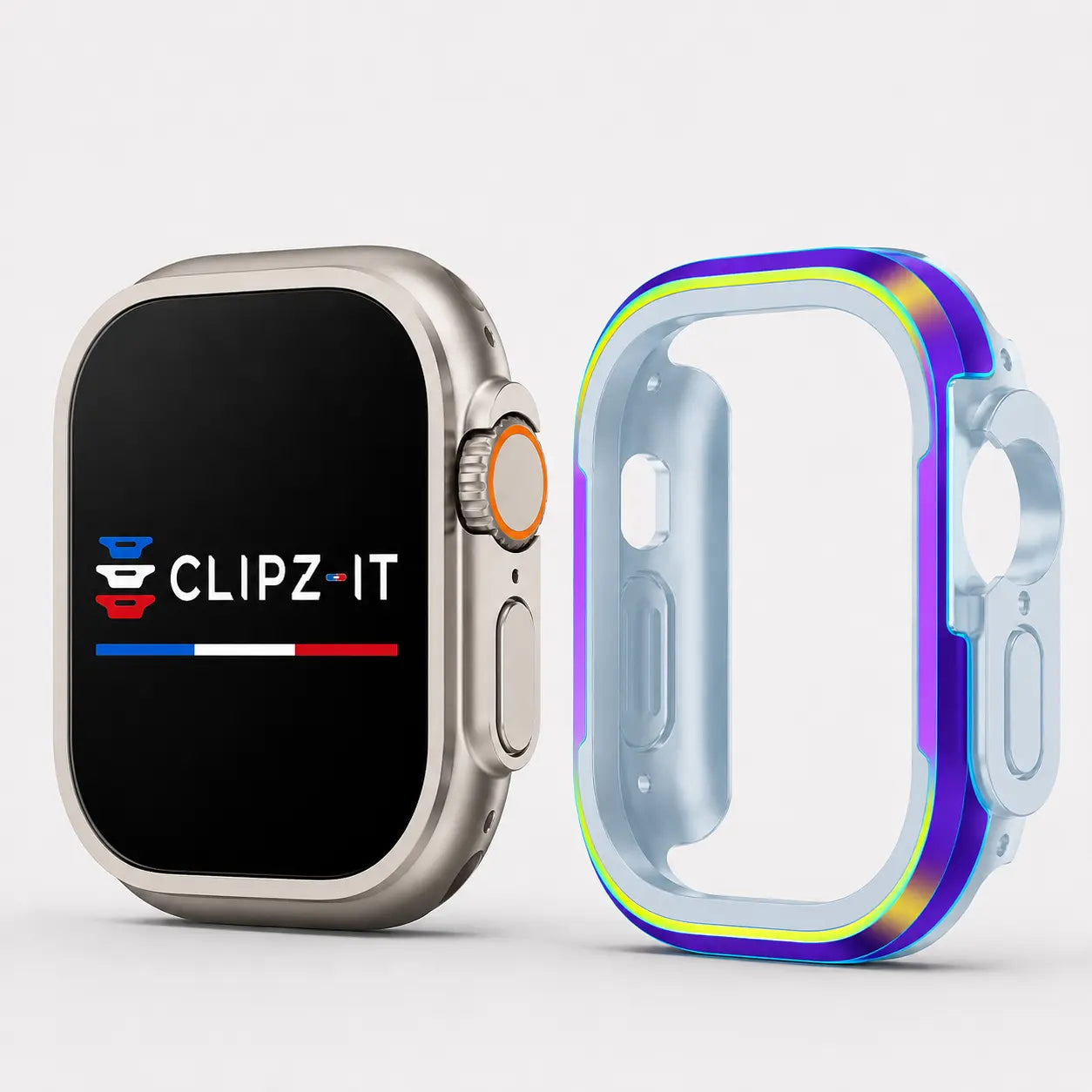 Edge | Coque Aluminium Apple Watch Clipz-it aluminium edge-coque-aluminium-apple-watch Arc-en-ciel   hma1bf-ck.myshopify.com