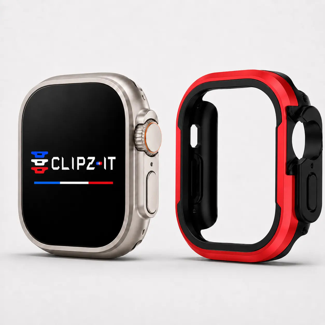 Edge | Coque Aluminium Apple Watch Clipz-it aluminium edge-coque-aluminium-apple-watch Rouge   hma1bf-ck.myshopify.com