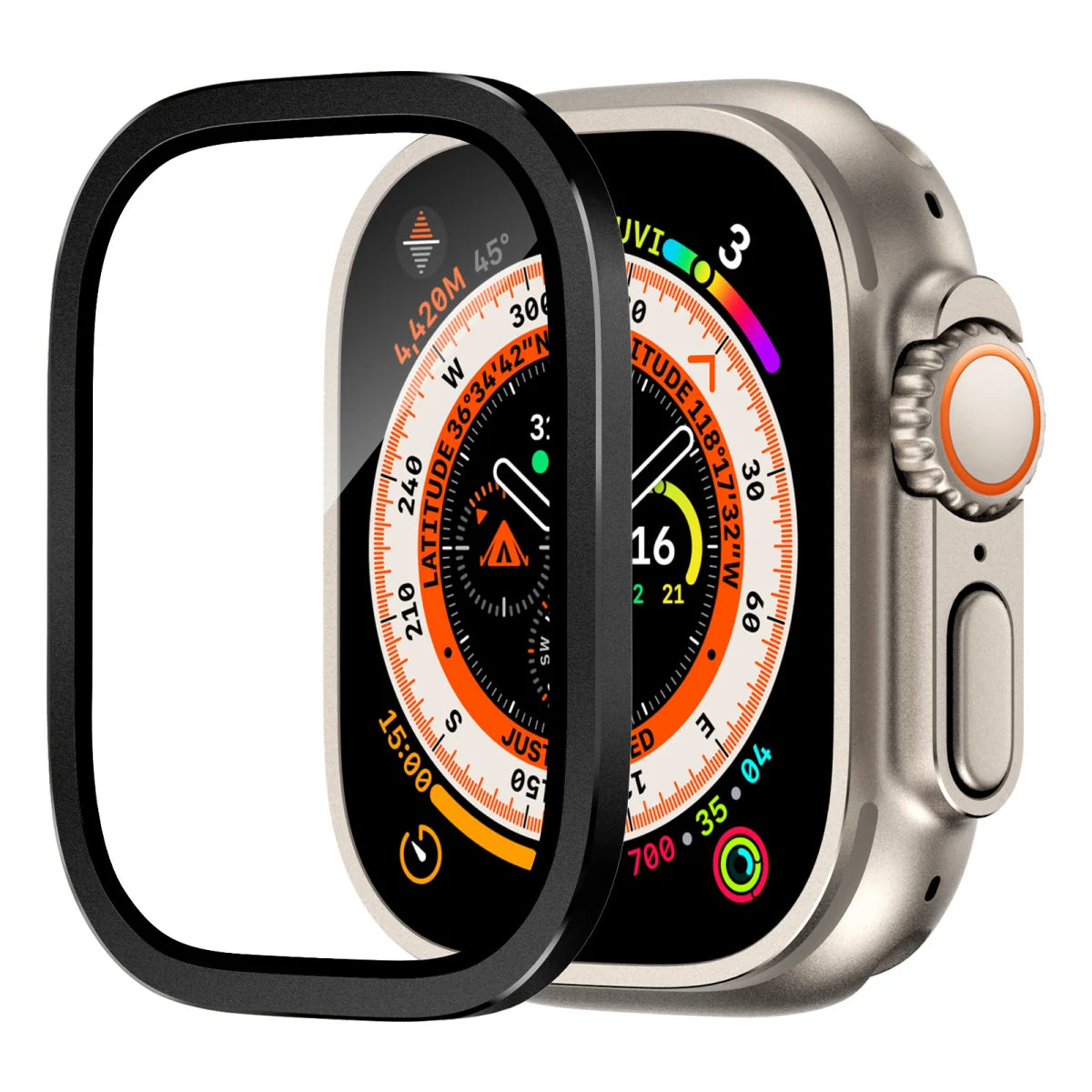 Aegis Noir — Film vitré Apple Watch Ultra