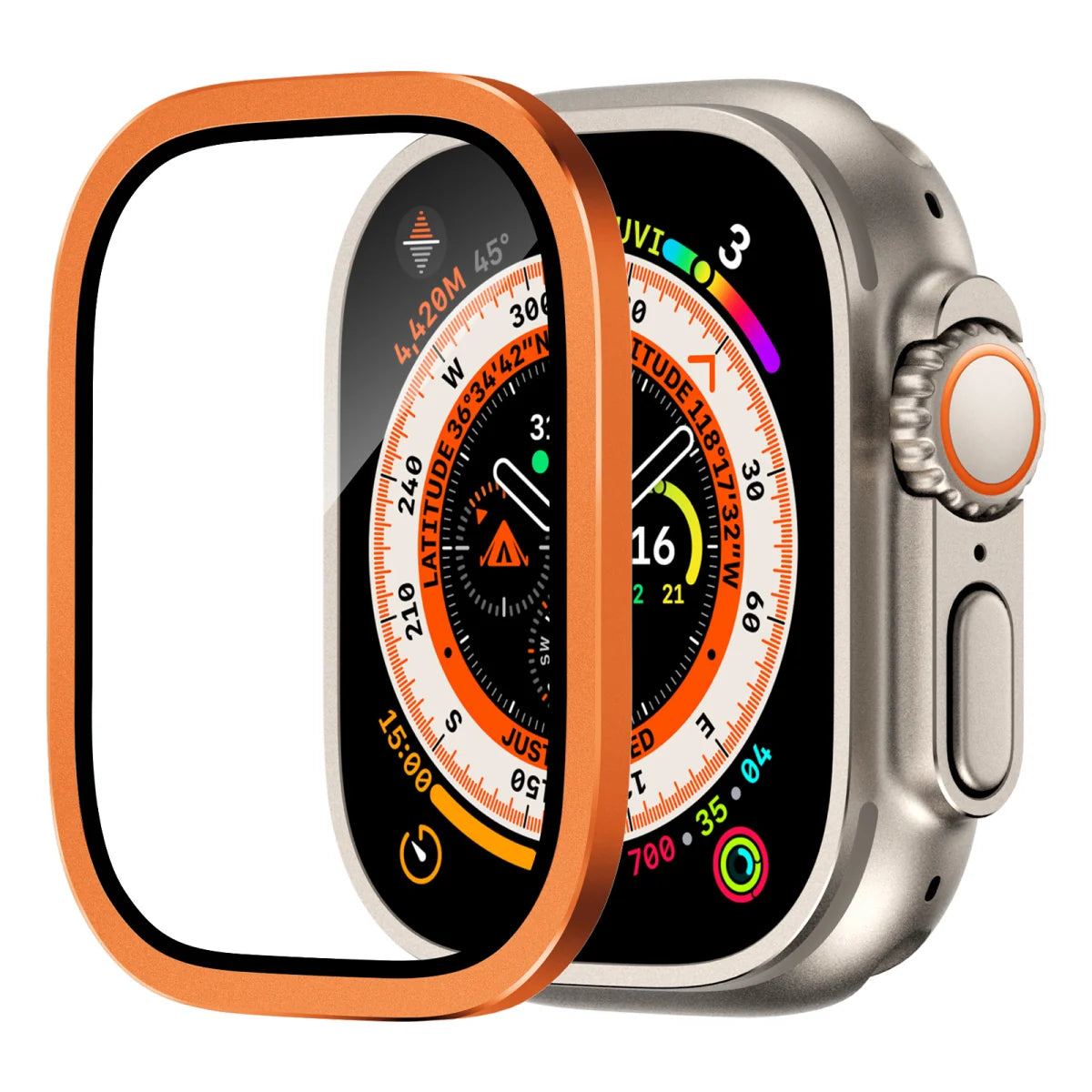 Aegis Orange — Film vitré Apple Watch Ultra