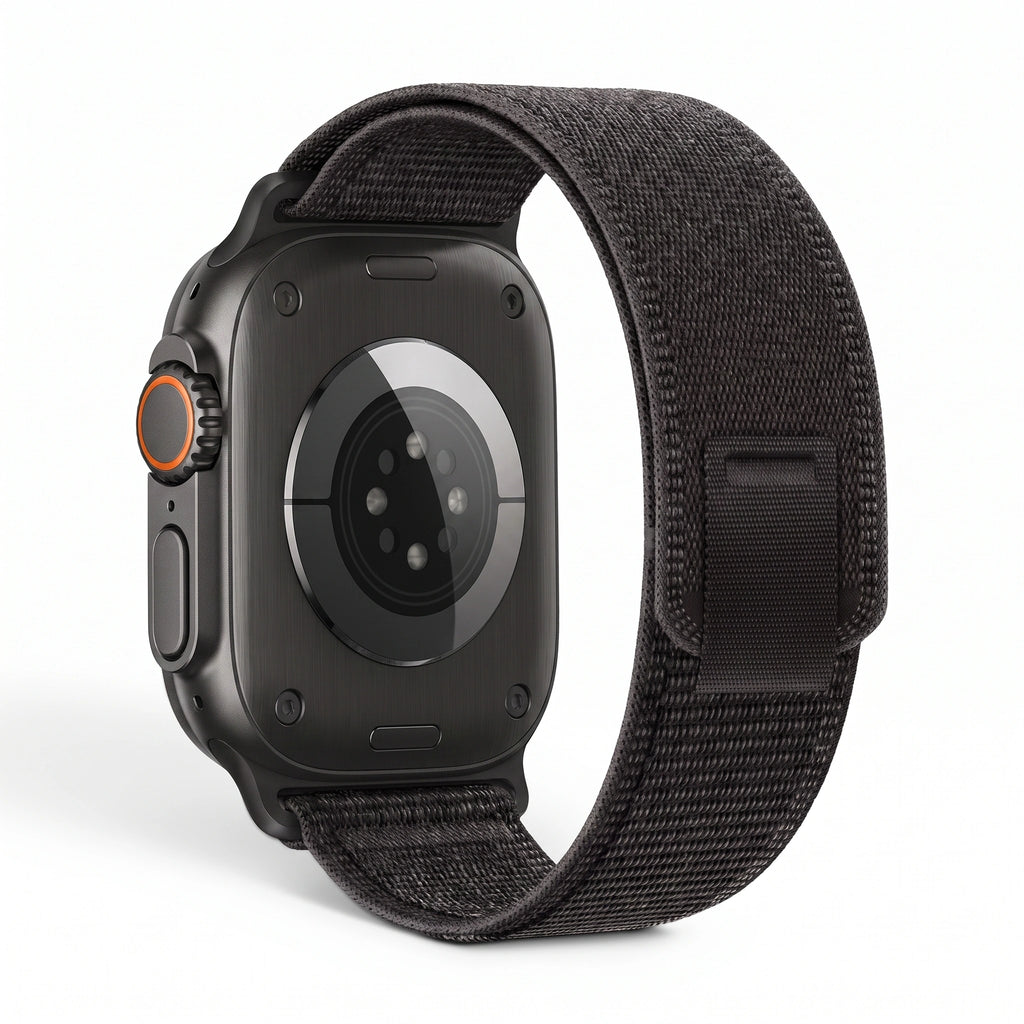 Bracelet Ampère nylon vert, vue de dos - Apple Watch | Clipz-it