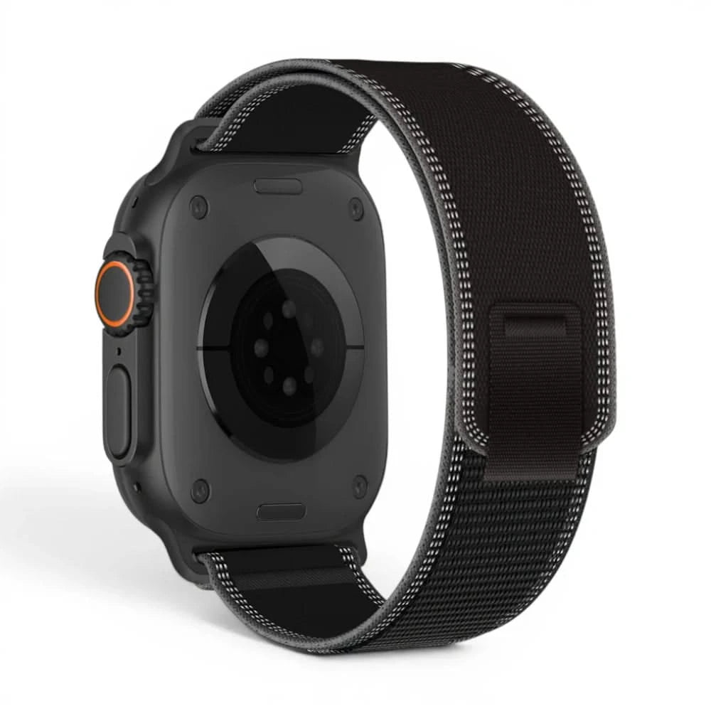 Bracelet Ampère nylon vert, vue de dos - Apple Watch | Clipz-it
