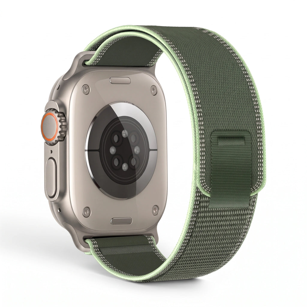 Bracelet Ampère nylon vert, vue 5 - Apple Watch | Clipz-it