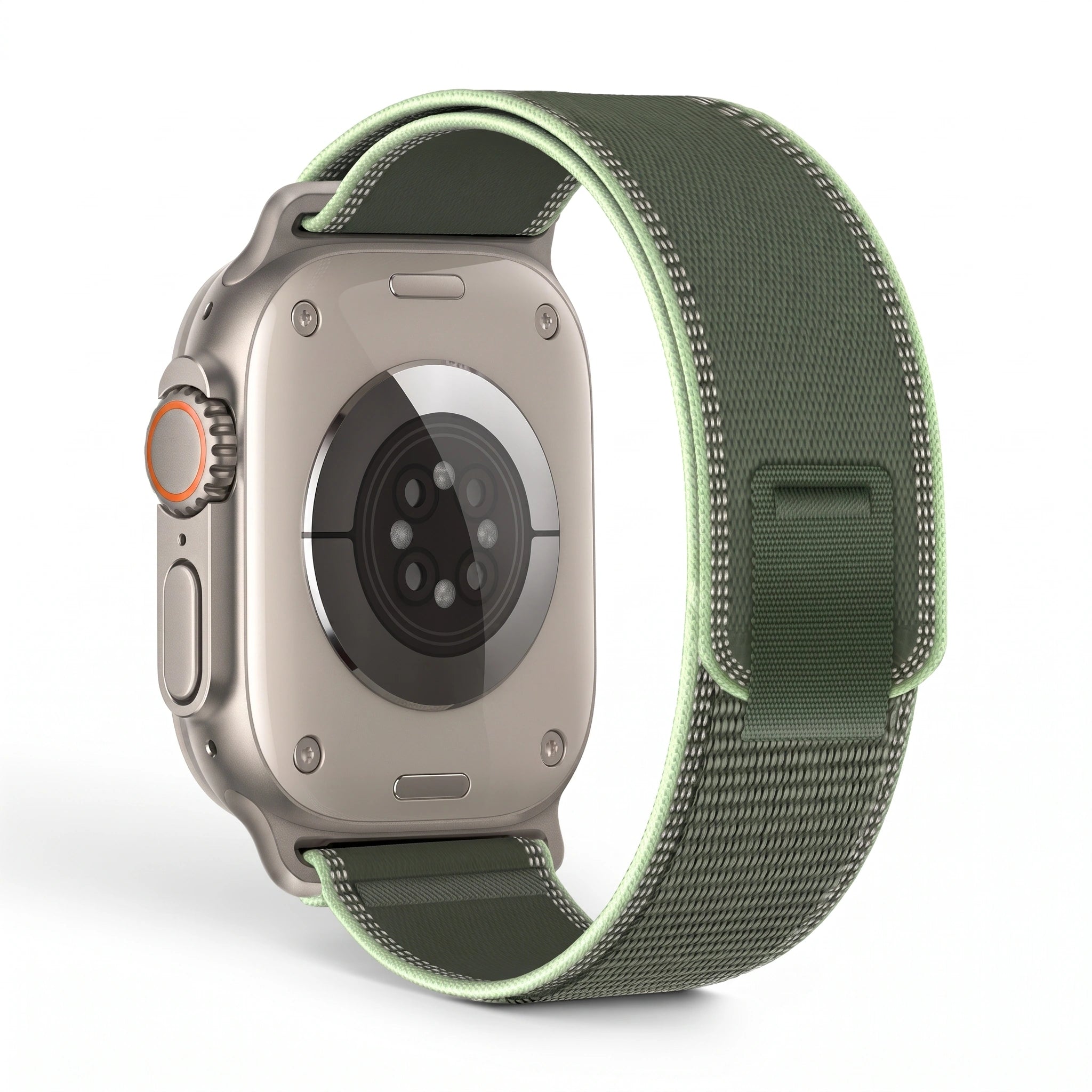 Bracelet Ampère nylon vert, vue 5 - Apple Watch | Clipz-it