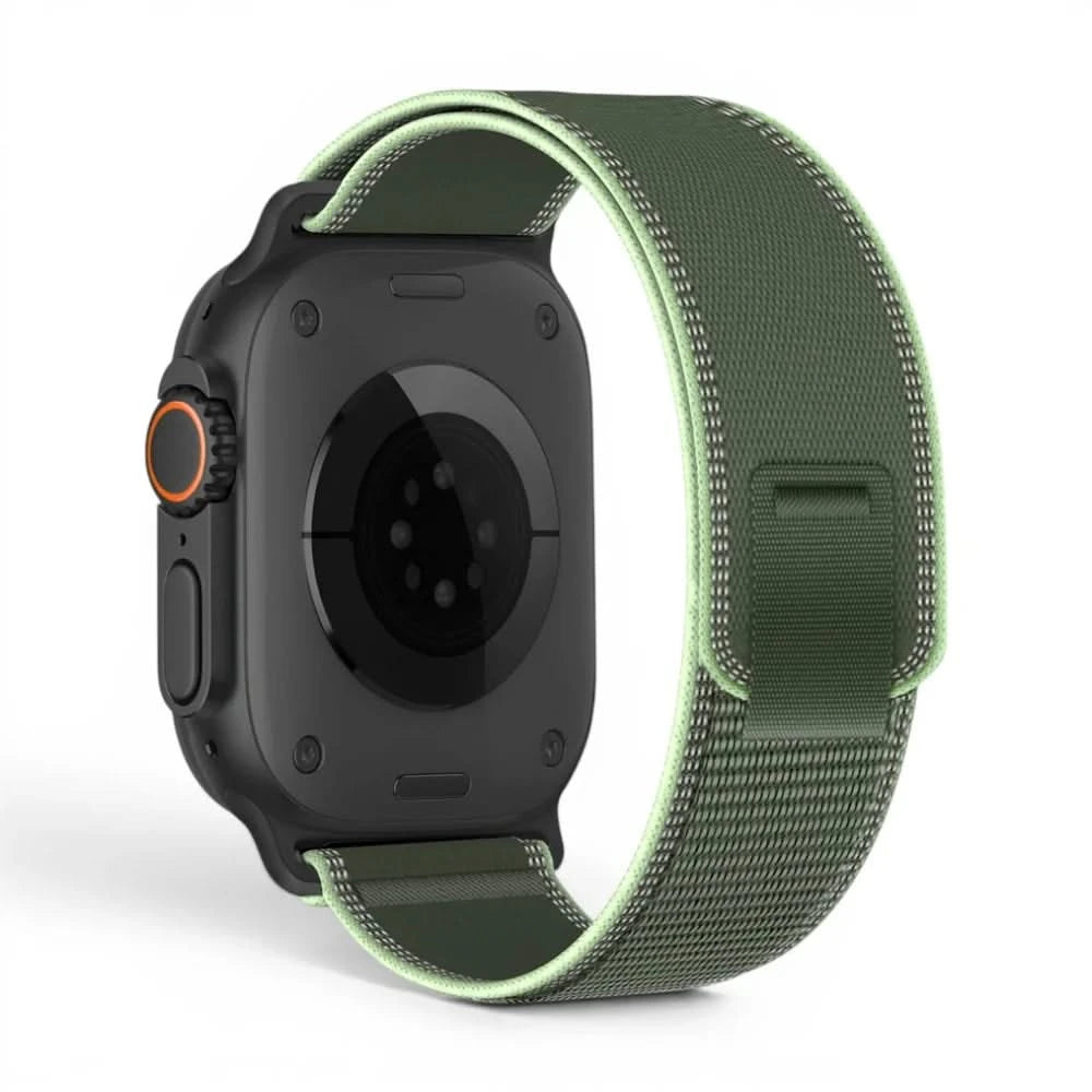 Bracelet Ampère nylon vert, vue 6 - Apple Watch | Clipz-it
