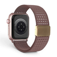 Bracelet Astra nylon blanc, vue 2 - Apple Watch | Clipz-it