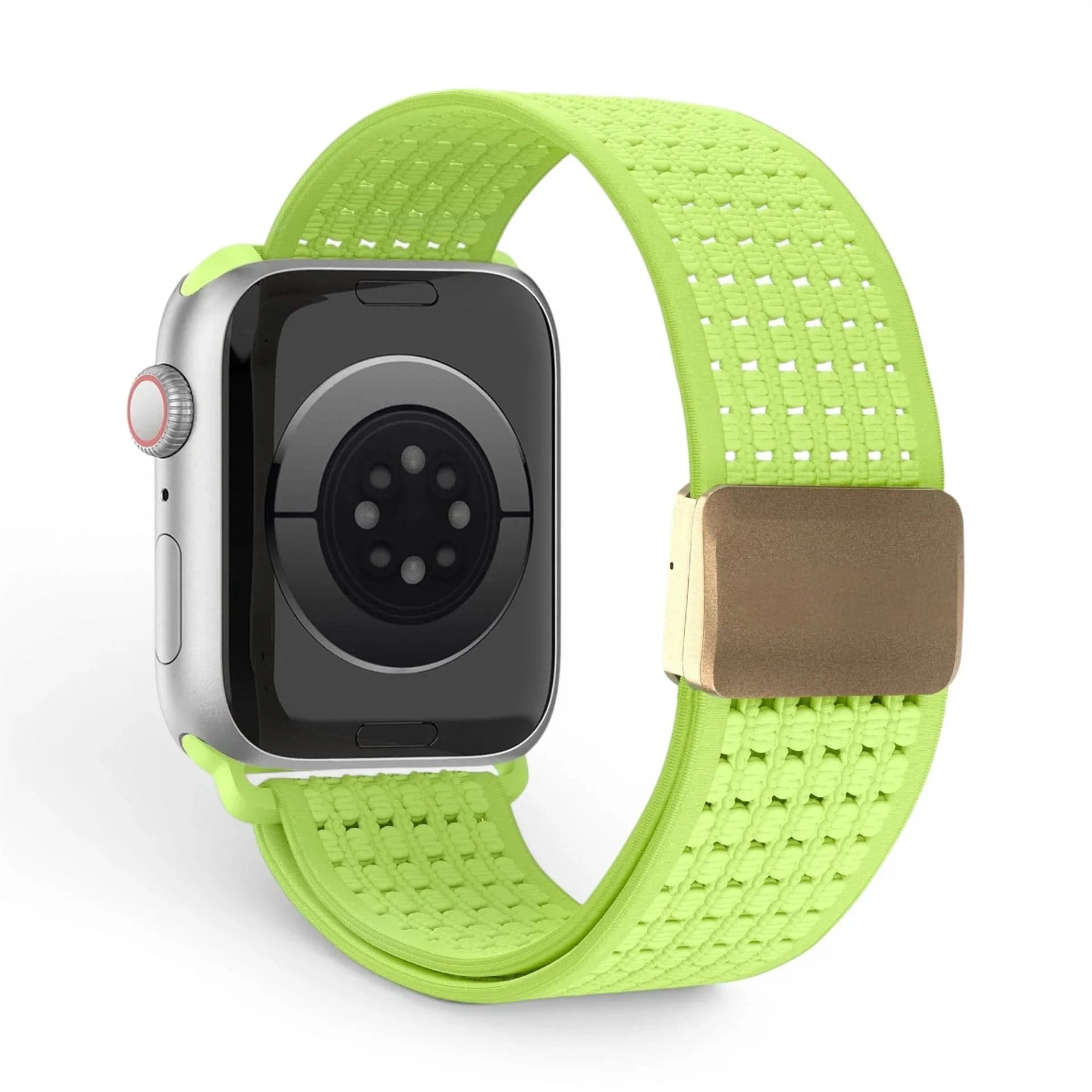 Bracelet Astra nylon blanc, vue 3 - Apple Watch | Clipz-it
