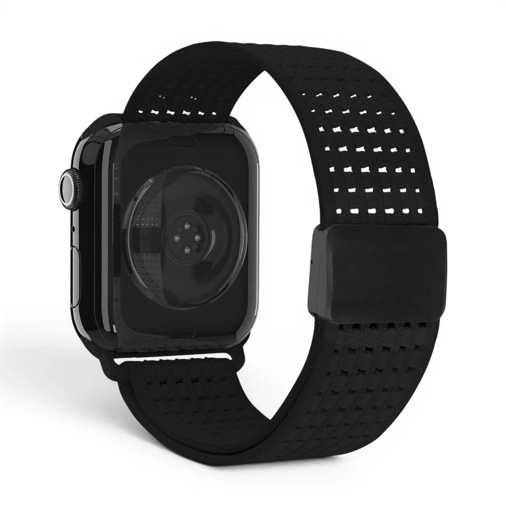 Bracelet Astra nylon blanc, vue 4 - Apple Watch | Clipz-it
