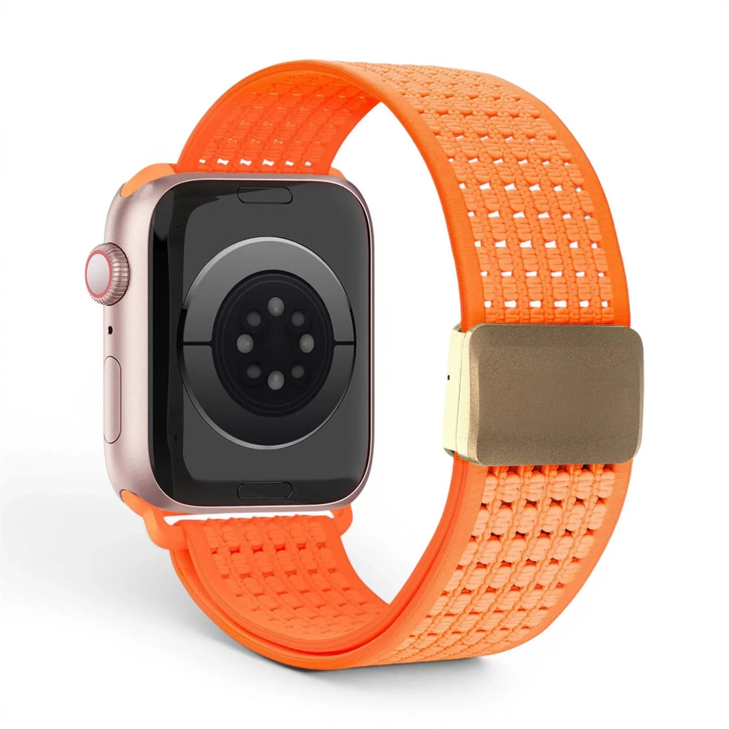 Bracelet Astra nylon blanc, vue 7 - Apple Watch | Clipz-it