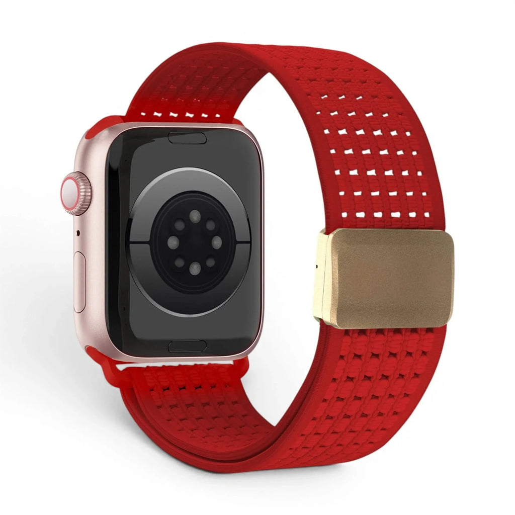 Bracelet Astra nylon blanc, vue 8 - Apple Watch | Clipz-it