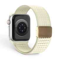 Bracelet Astra nylon blanc, vue 9 - Apple Watch | Clipz-it