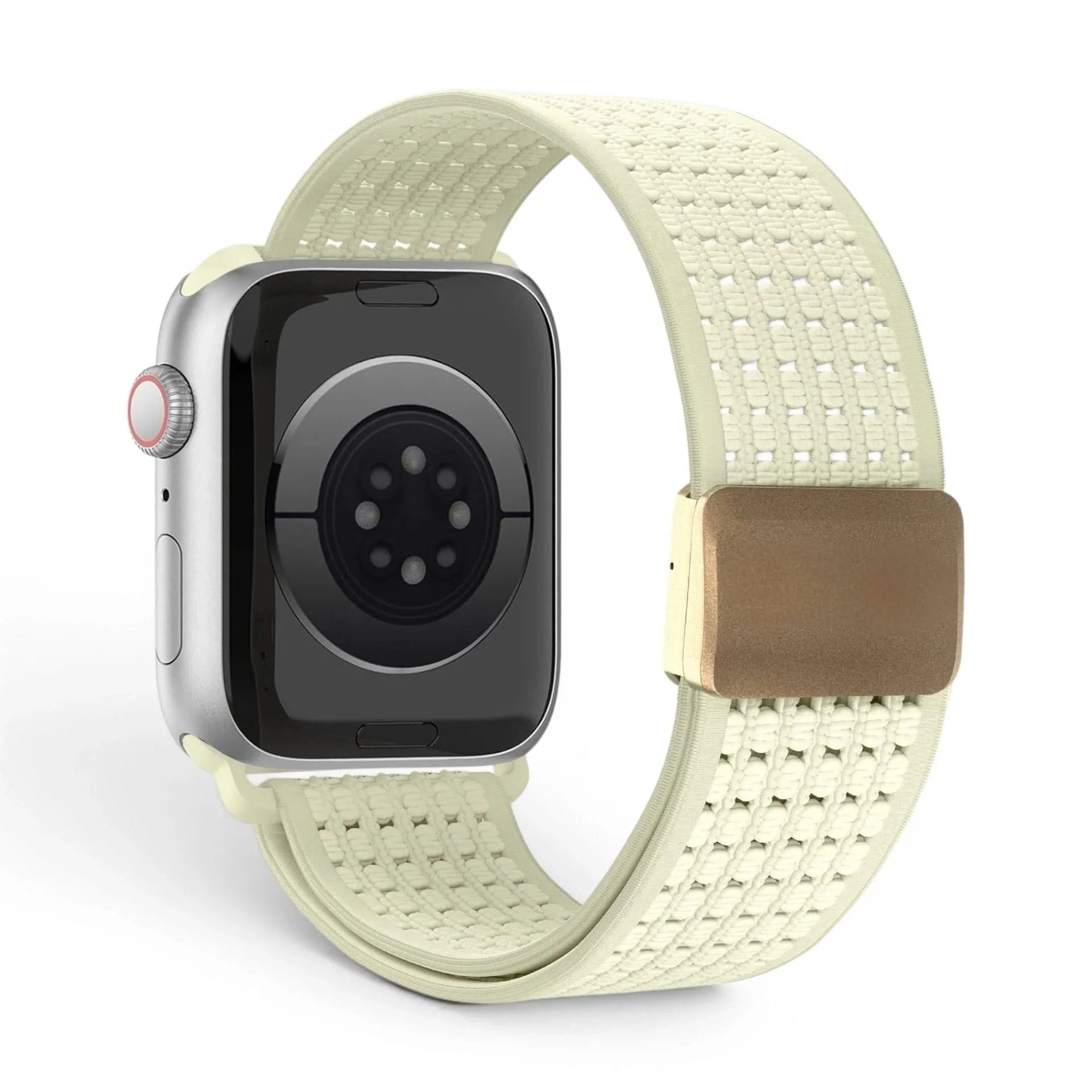 Bracelet Astra nylon blanc, vue 9 - Apple Watch | Clipz-it