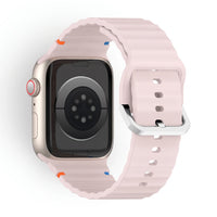 Řemínek Bubble silikonový bílý, pohled zezadu - Apple Watch | Clipz-it