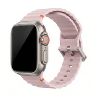 Řemínek Bubble silikonový bílý, pohled z boku - Apple Watch | Clipz-it