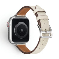 Bracelet Diana cuir blanc, vue 2 - Apple Watch | Clipz-it