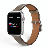 Bracelet Diana cuir café - Apple Watch | Clipz-it