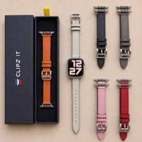 Bracelet Diana cuir marron, vue 4 - Apple Watch | Clipz-it