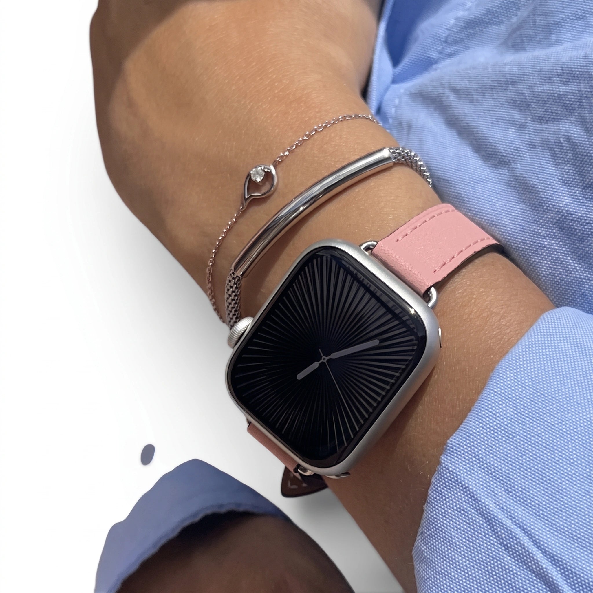 Bracelet Diana cuir marron, vue 5 - Apple Watch | Clipz-it