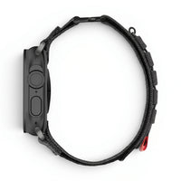 Bracelet Expedition nylon aventure vert, vue de profil - Apple Watch | Clipz-it