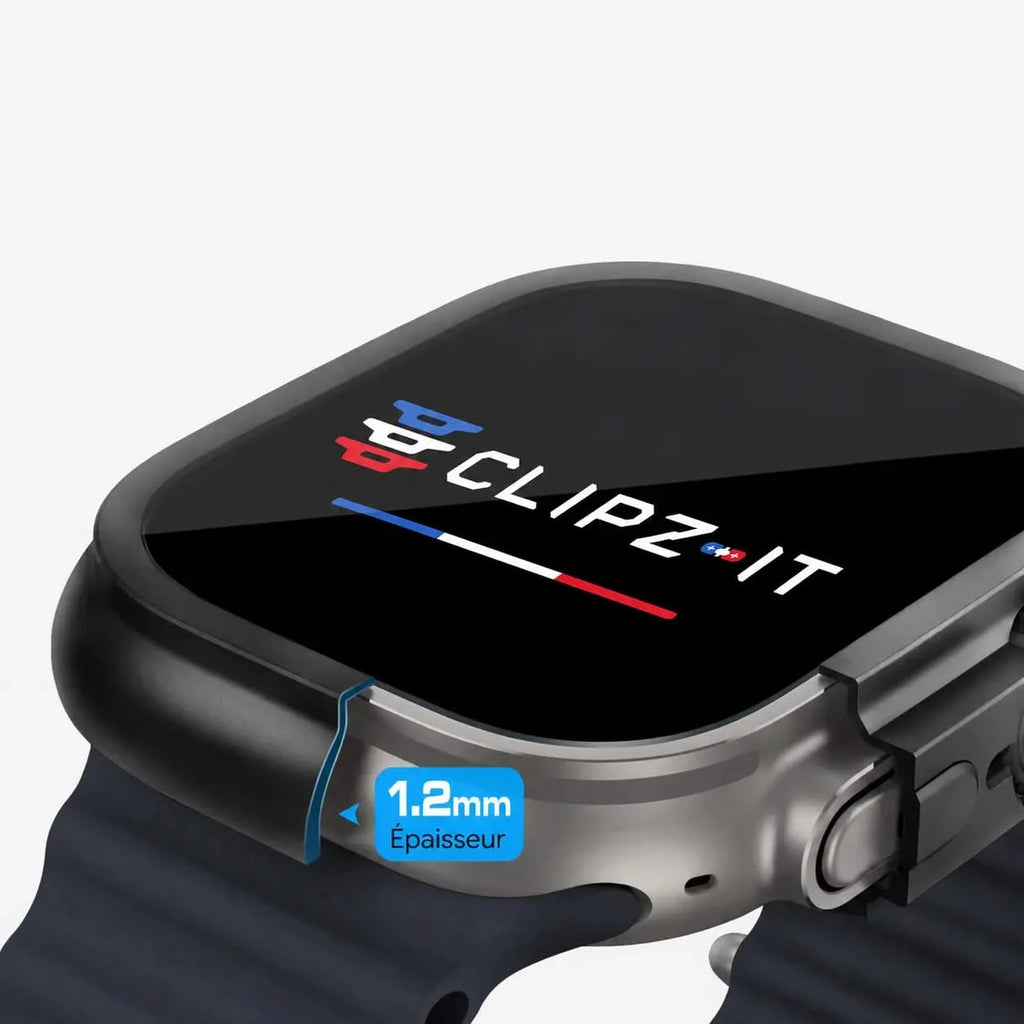Bracelet Guardian protection noir, vue 2 - Apple Watch | Clipz-it