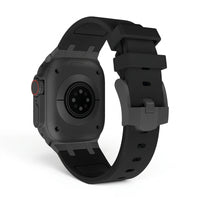 Bracelet Kratos silicone renforcé orange, vue de dos - Apple Watch | Clipz-it