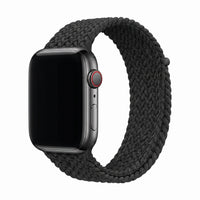 Bracelet Loop nylon tressé vert militaire, vue de profil - Apple Watch | Clipz-it