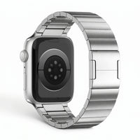 Bracelet Maillon acier inoxydable maillons titane, vue de dos 2 - Apple Watch | Clipz-it