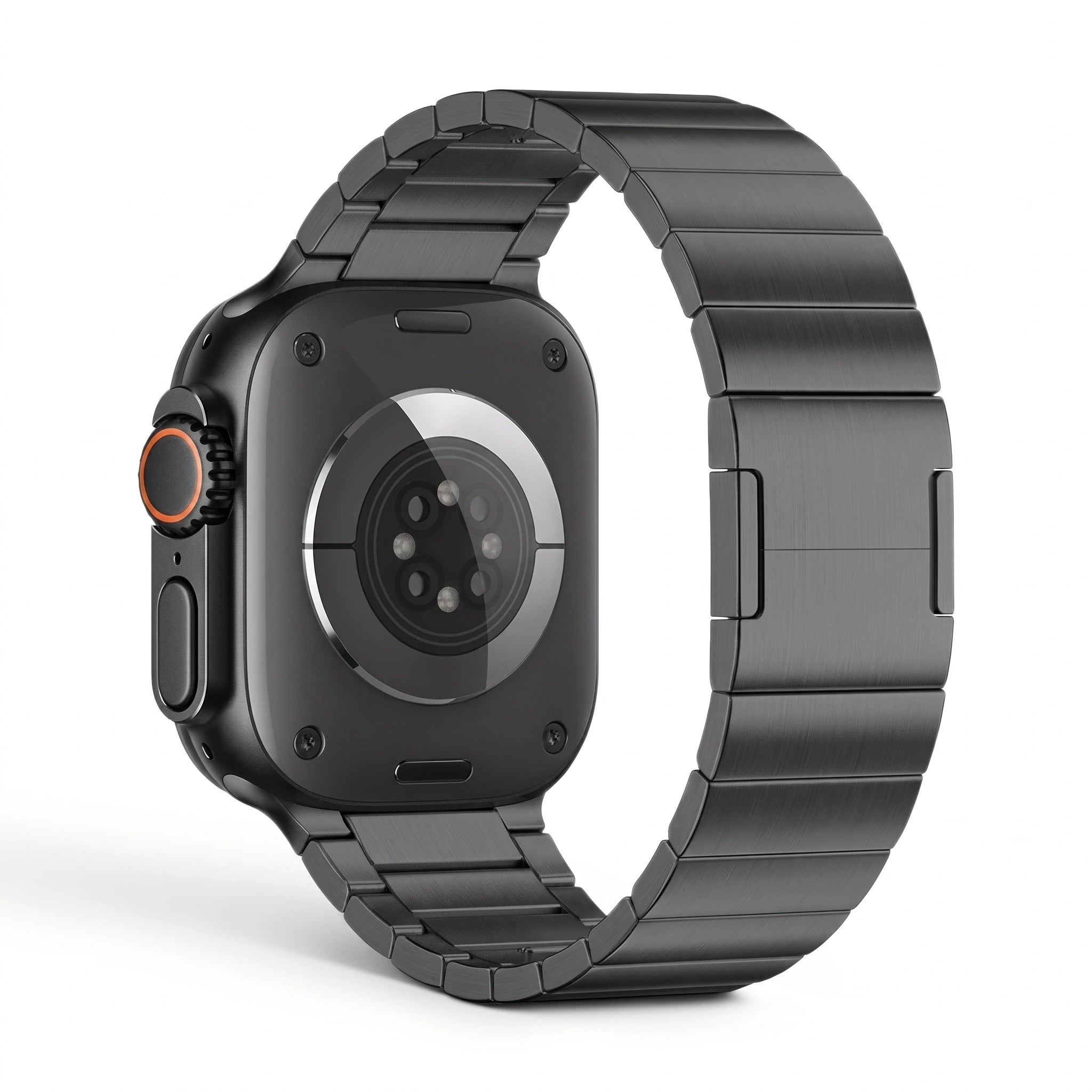 Bracelet Maillon acier inoxydable maillons titane, vue de dos - Apple Watch | Clipz-it