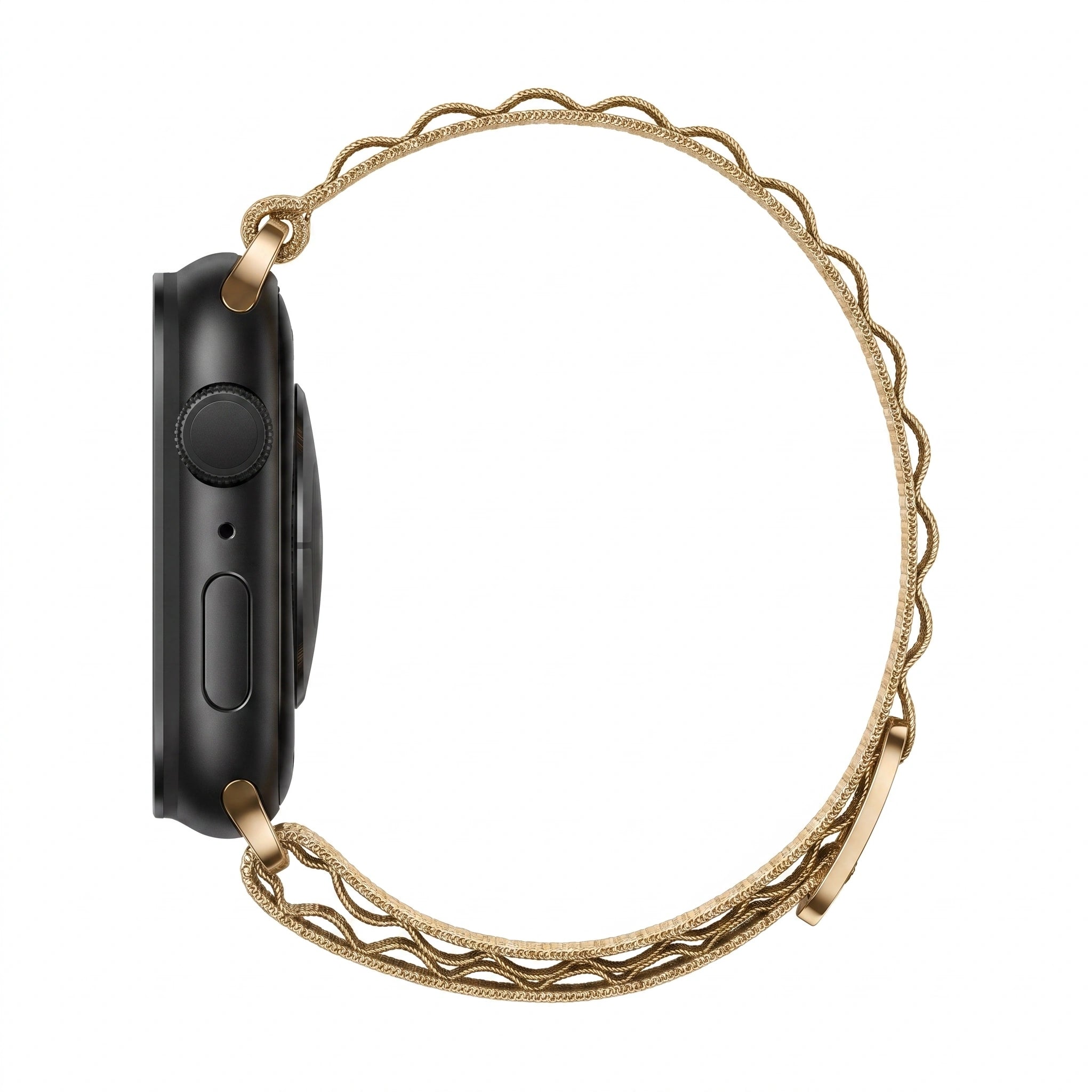Bracelet Massif nylon sportif violet, vue de profil - Apple Watch | Clipz-it