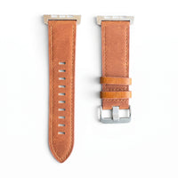 Bracelet Milano cuir nappa graphite, vue 2 - Apple Watch | Clipz-it