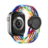 Correa Natte nylon trenzado arcoíris, vista trasera - Apple Watch