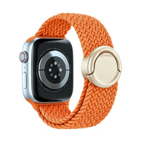 Correa Natte nylon trenzado naranja, vista trasera - Apple Watch