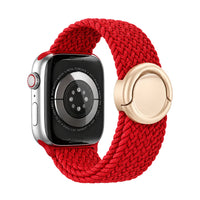 Correa Natte nylon trenzado rojo, vista trasera - Apple Watch