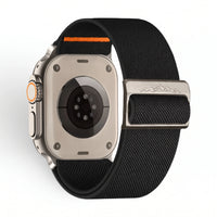 Bracelet Nomade nylon sportif vert militaire, vue de dos 2 - Apple Watch | Clipz-it