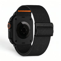Bracelet Nomade nylon sportif vert militaire, vue de dos - Apple Watch | Clipz-it