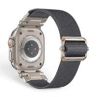 Bracelet Odyssey nylon militaire vert militaire, vue de dos 3 - Apple Watch | Clipz-it