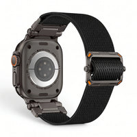 Bracelet Odyssey nylon militaire vert militaire, vue de dos - Apple Watch | Clipz-it
