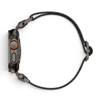 Bracelet Odyssey nylon militaire vert militaire, vue de profil - Apple Watch | Clipz-it