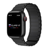 Bracelet Polaris magnétique silicone noir - Apple Watch | Clipz-it