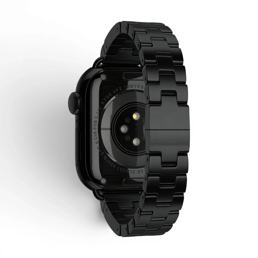 Bracelet Régent acier classique lumière stellaire, vue de face 5 - Apple Watch | Clipz-it