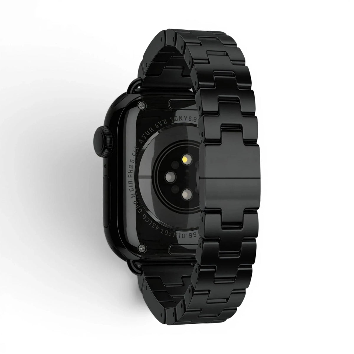 Bracelet Régent acier classique lumière stellaire, vue de face 5 - Apple Watch | Clipz-it