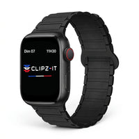 Řemínek Sofia silikonový černý, pohled zepředu - Apple Watch | Clipz-it