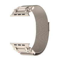 Bracelet Titan Mesh maille milanaise titane argent, vue 6 - Apple Watch | Clipz-it